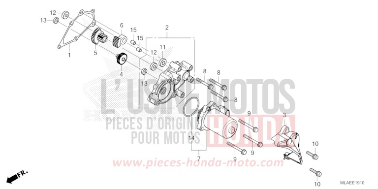 DEMULTIPLICATEUR de CMX 1100 "Rebel" GUNMETAL BLACK METLLIC (NHC52) de 2024